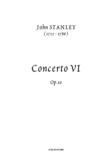 6 concertos op 10 stanley john imslp