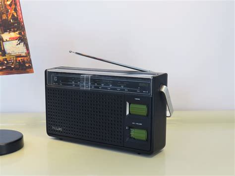 Receiver átverés Gyűjt Retro Radio Philips Teljesítmény Végzetes Előre