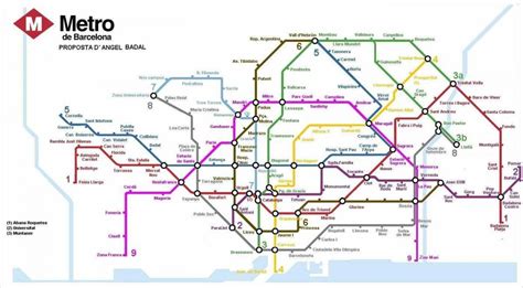 Metropolitana Di Barcellona Mappa Del Sistema Mappa Della The