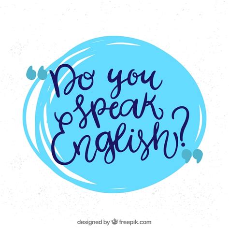 Concepto De Do You Speak English Vector Gratis