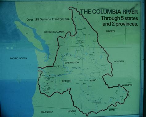 Columbia River Map Earth A Work In Progress