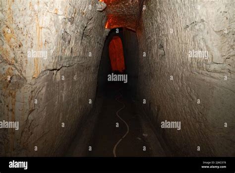 Underground Cave Tunnel In Champagne House France Stock Photo Alamy
