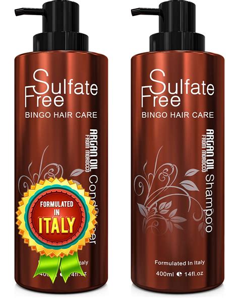 Moroccan Argan Oil Sulfate Free Shampoo And Conditioner Set Best For
