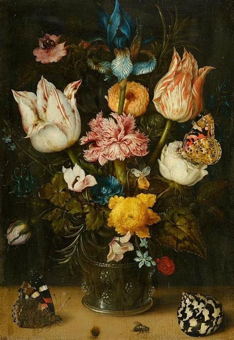 Ambrosius Bosschaert The Elder Still Life With Flowers 1608 Flower