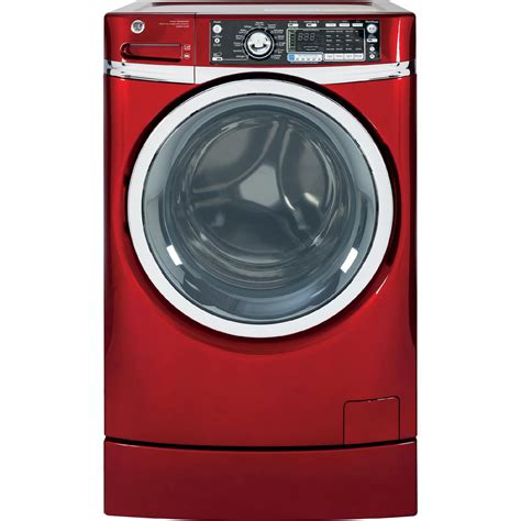 ge appliances gfwr4805frr 4 8 cu ft rightheight™ design front load washer red