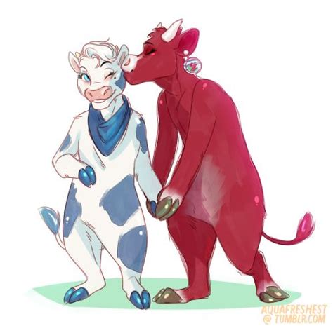 pin on cow furries