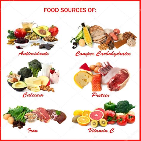 Food Sources Of Nutrients Stock Photo By ©robynmac 10091363
