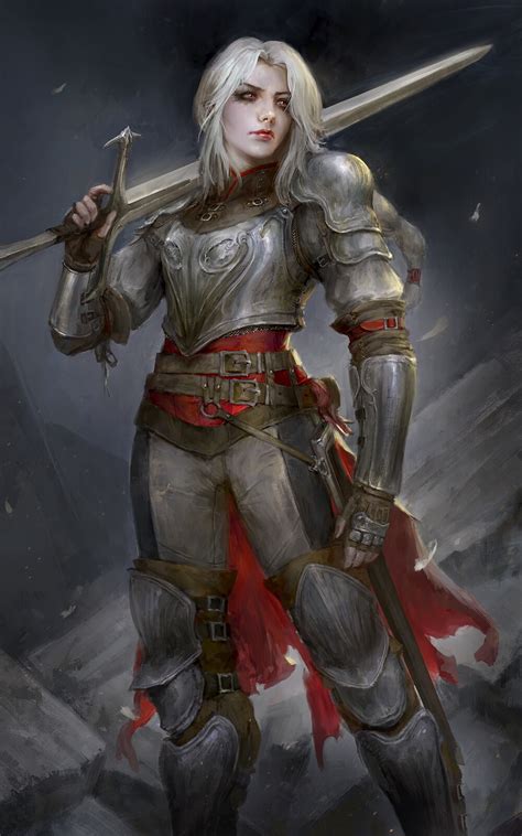 Ana Daniel Kamarudin Female Knight Fantasy Female Warrior Female Armor