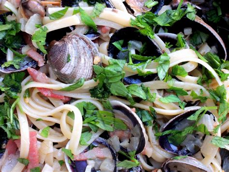 Linguine Alla Vongole The Weathered Grey Table