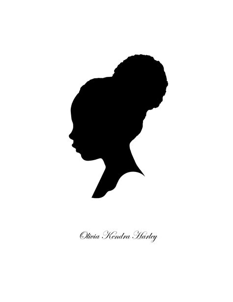African American Afro Silhouette Clip Art Library