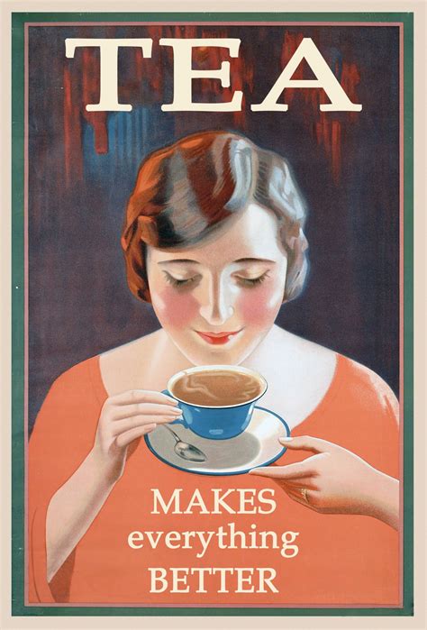 Tea Vintage Retro Poster Free Stock Photo Public Domain Pictures