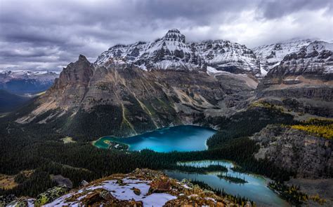 Herunterladen Hintergrundbild Lake Ohara Kanadische Rocky Mountains