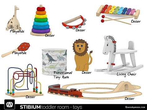 Stibium Toddler Room Toys By Wondymoon At Tsr Sims 4 Updates