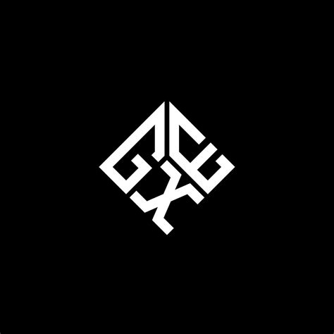 Gxe Letter Logo Design On Black Background Gxe Creative Initials