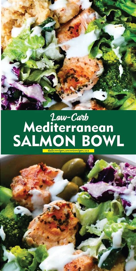 Low Carb Mediterranean Salmon Bowl Recipe Spesial Food
