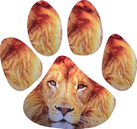 45in X 5in Lion Animal Paw Print Window Sticker Decal Etsy
