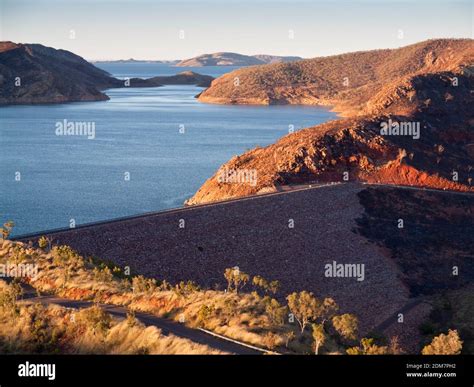 Ord River Dam And Lake Argyle Kimberley Western Australia Stock Photo