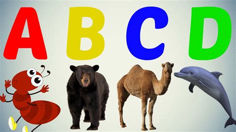 Learn Alphabet Abc And Animals Names For Kids New 2016 Youtube