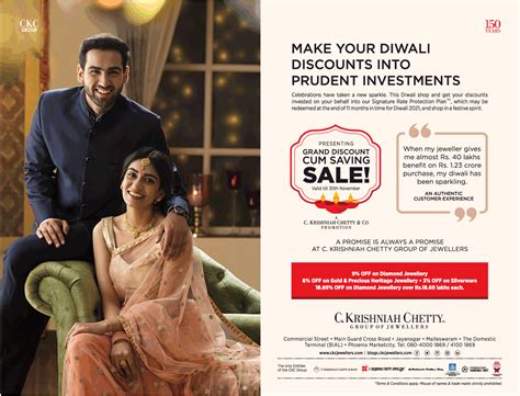 C Krishniah Chetty Jewellers Grand Discount Cum Saving Sale Ad Advert
