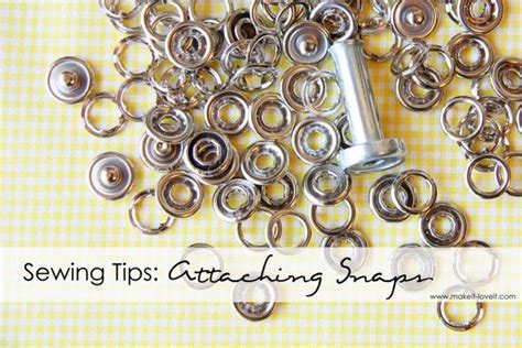 Sewing Tips Attaching Snaps Sewing Hacks Diy Sewing Sewing For