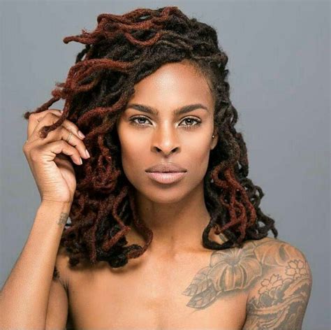 Curly Locstatts Dreadlock Hairstyles Natural Hair Styles Locs