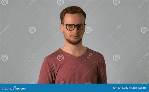 Portrait Smart Guy Glasses Stock Image Image Of Spectacles 140107233