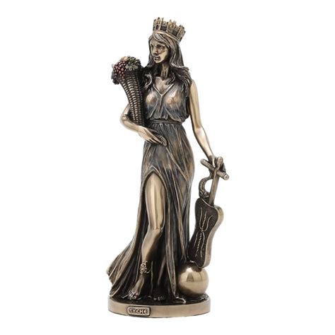 Tyche Luck Fortuna Greek Roman Goddess Of Fortune And Prosperity Cold