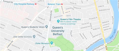 Belfast Queens University Campus Map