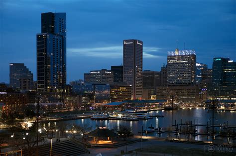 Baltimore Inner Harbor And Skyline