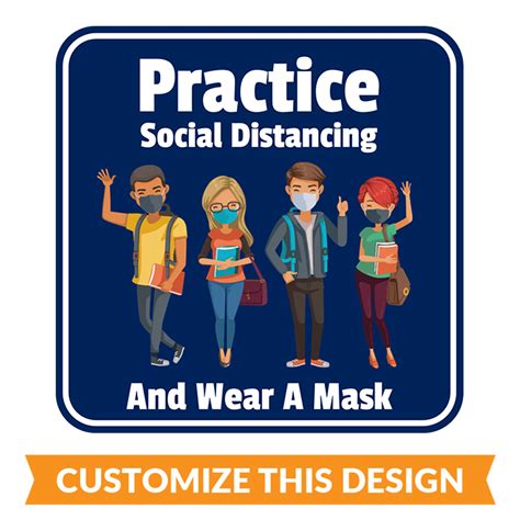 Promote Social Distancing To Students With School Floor Stickers