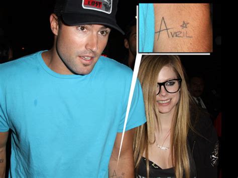 Celebrity Couple Tattoos Avril Lavigne And Brody Jenners Tattoos