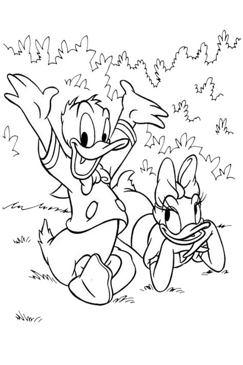 Donald And Daisy Duck Coloring Pages Are Fun Just Like Them