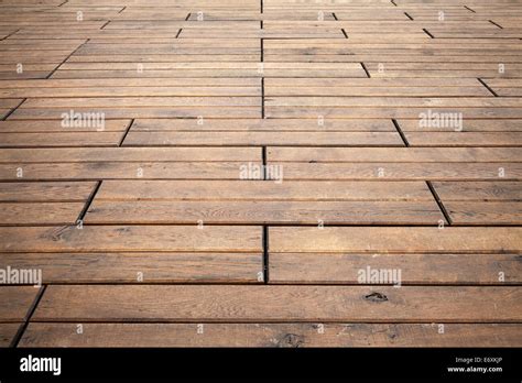 Brown Wooden Floor Perspective Background Photo Texture Stock Photo