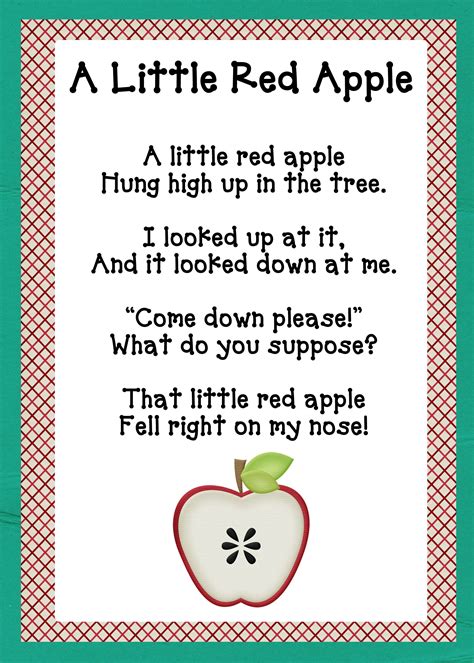 A Is For Apples Massive Packet Oopsey Daisy Preschool Poems