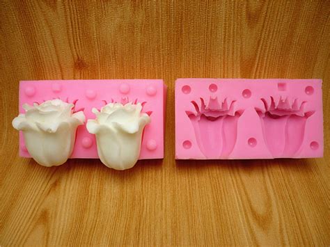 3d Rose Flower Cake Mold Silicone Mold Chocolate Gypsum Candle Etsy