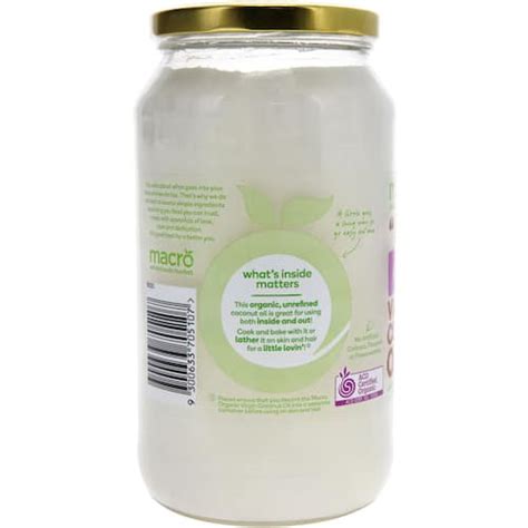 Macro Organic Coconut Oil 900g Bunch
