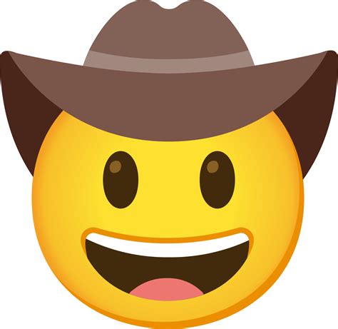 Cowboy Hat Face Emoji Download For Free Iconduck