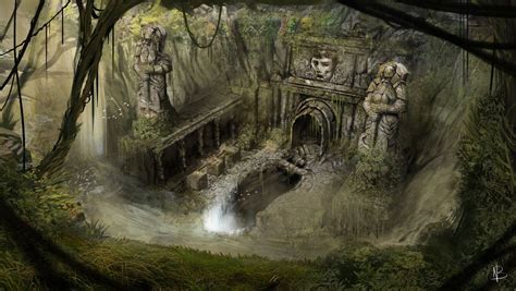 Artstation Caves Of Venthor Brandon Fernandes Fantasy Landscape