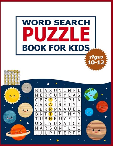 Word Search Puzzle Book For Kids Ages 10 12 50 Large
