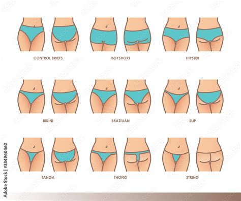 Types Of Panties Women Underwear Lingerie Bikini String Hipsters