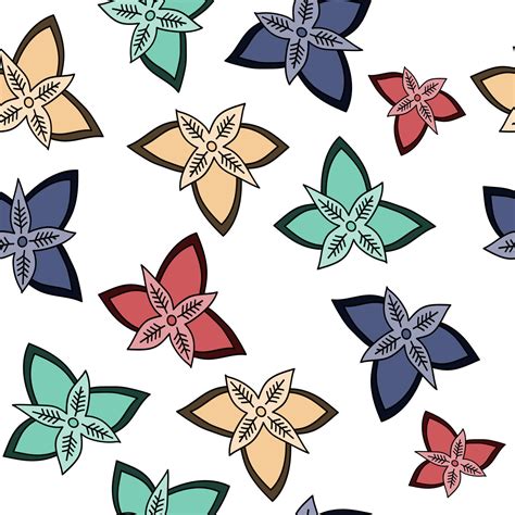Colorful Floral Seamless Pattern Perfect For Background Or Wallpaper
