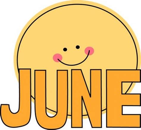 Free Month Clip Art Month Of June Sun Clip Art Image The Word