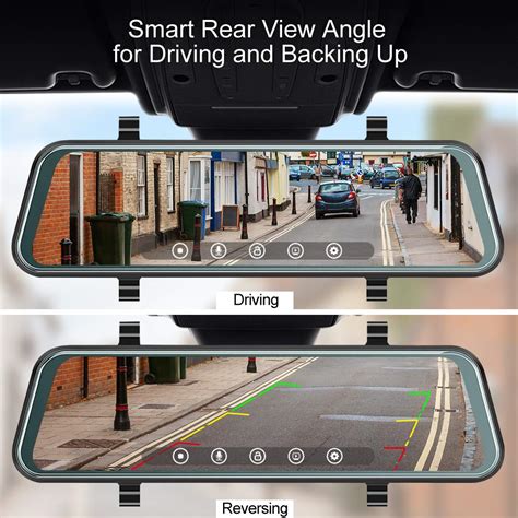 Akaso Mirror Dash Camera For Cars 10 Backup Camera 1080p Dual Dash