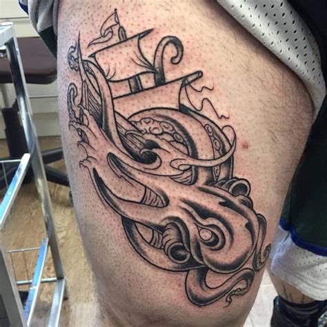 Discover More Than 72 Ship And Octopus Tattoo Best Incdgdbentre
