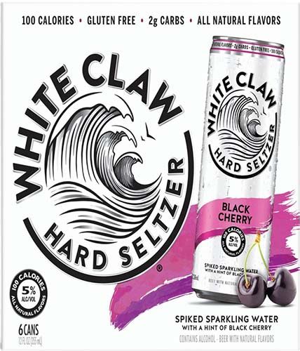 Buy White Claw Black Cherry Hard Seltzer 6pk 12oz Can Online City