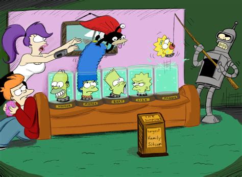 Futurama Meet The Simpsons By Exkhale On Deviantart