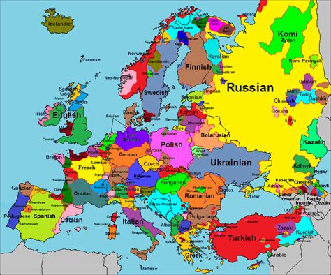 Languages Of Europe Language Map Historical Geography Geography Map