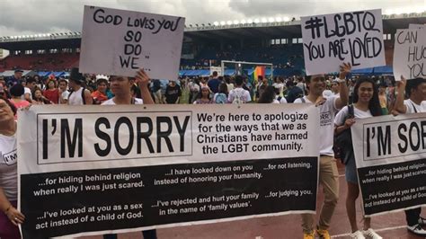 these christians attended a pride parade to apologize for how they ve treated the lgbt community