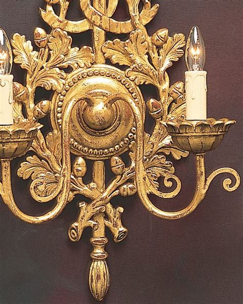 When seeking to add light to your home, consider the. Gold Leaf Sconces - Italian Carved Wood Sconces in Gold ...