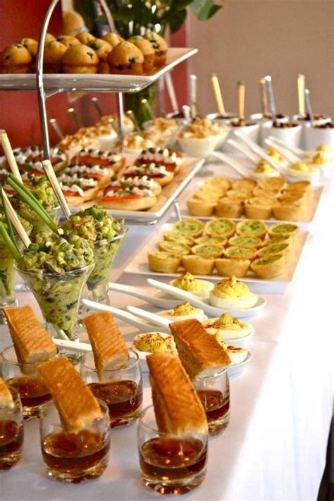 This is the style of place setting you will see used at fine dining restaurants, formal events, and black tie weddings. Brunch Buffet Cocktail Hour Buffet Set Up Idea - BRONZE ...